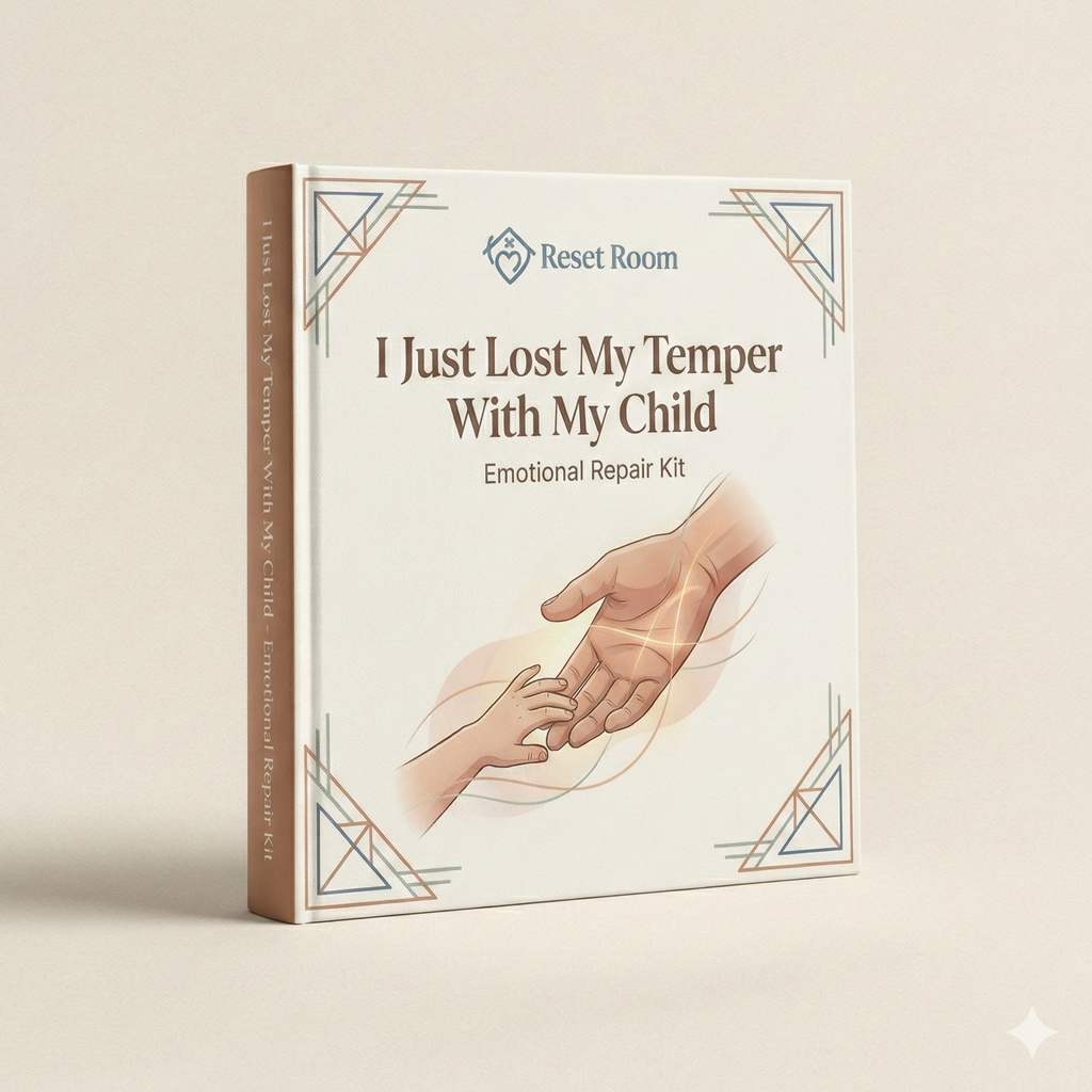 I Just Lost My Temper With My Child